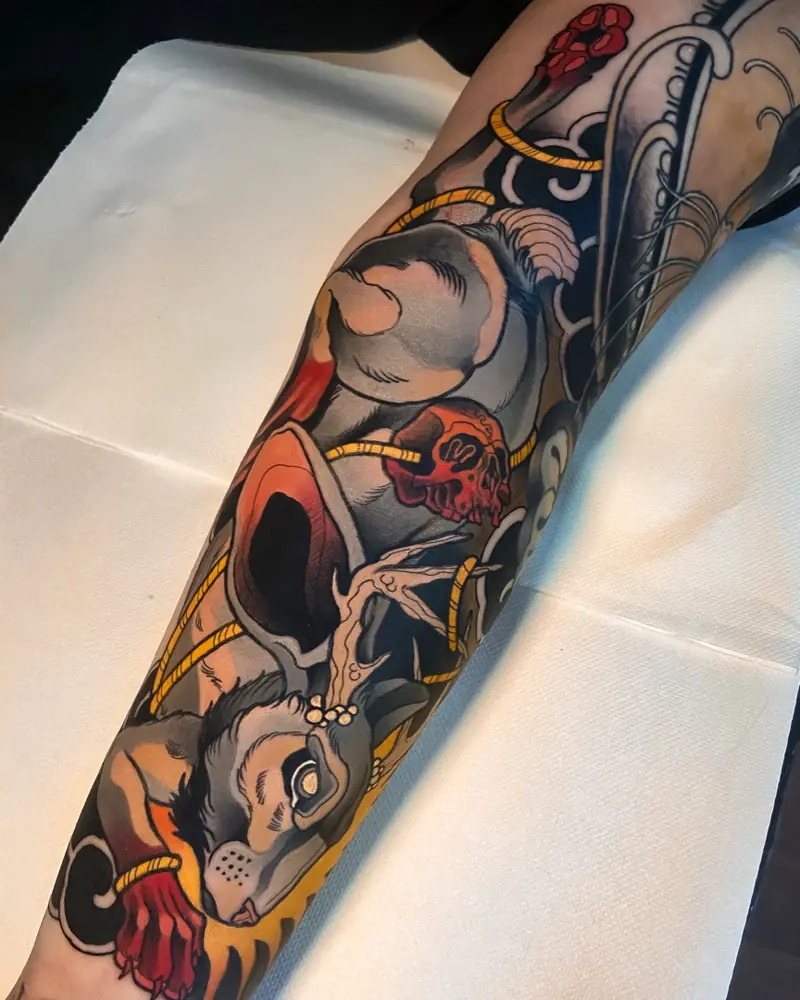 Japanese style tattoo by Alex Garcia, Cobra Gold Balen
