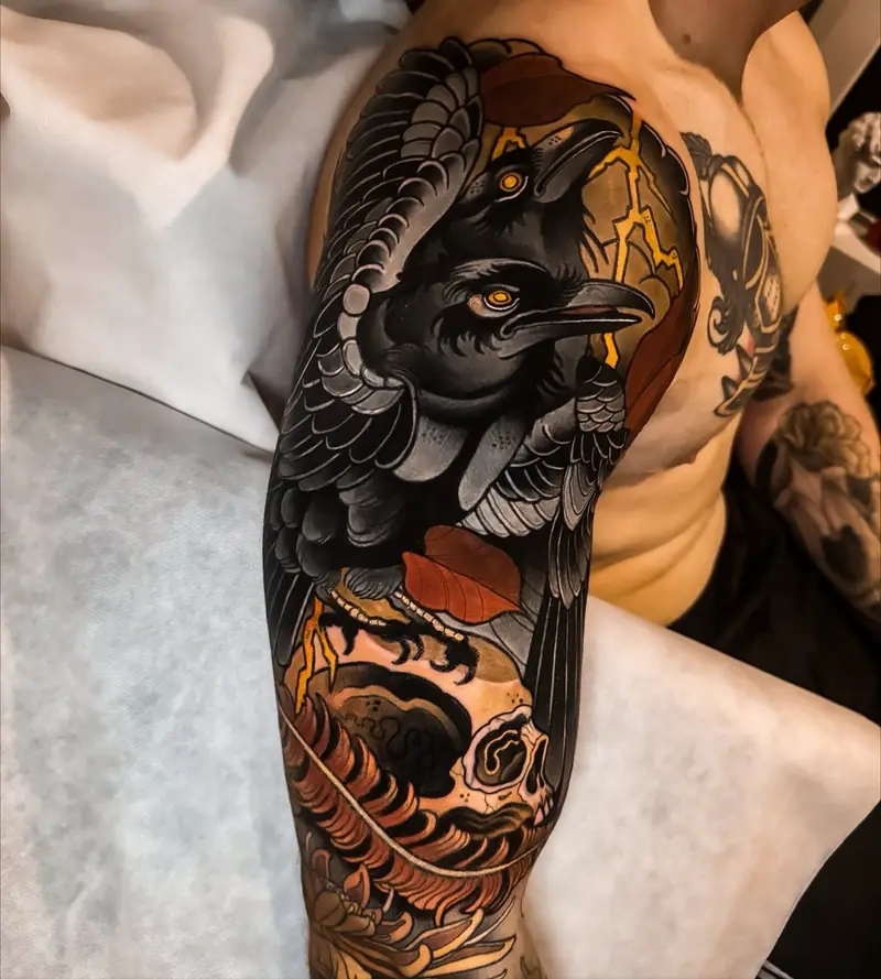 Japanese tattoo by Alex Garcia in Balen