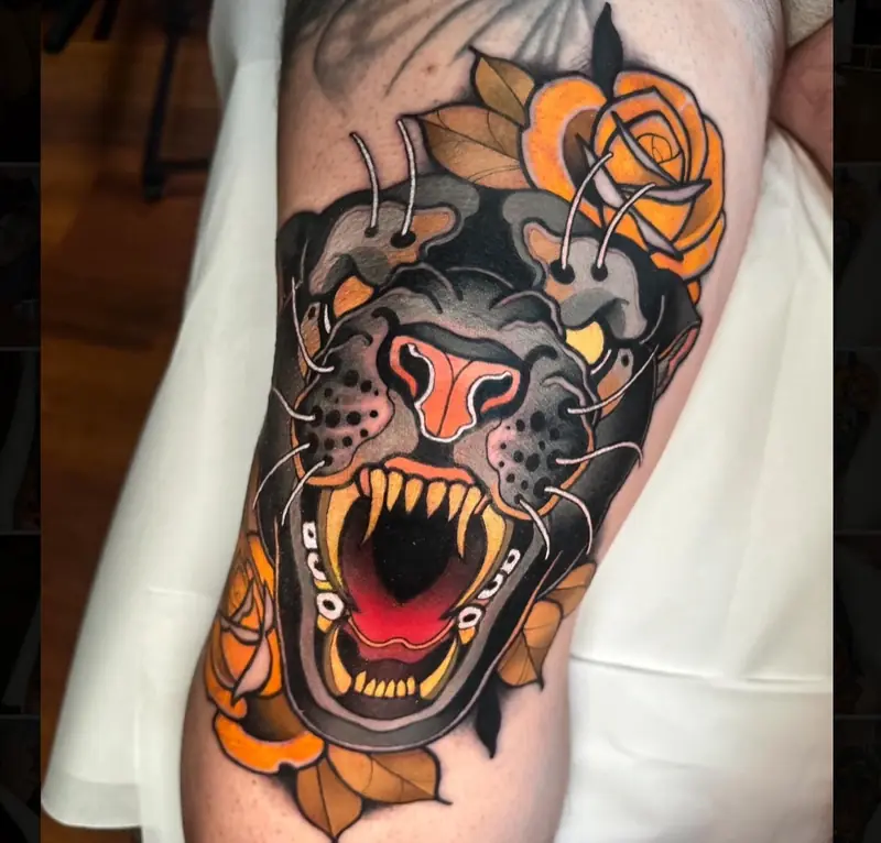 Colour tattoo by Alex Garcia in Balen, Kempen