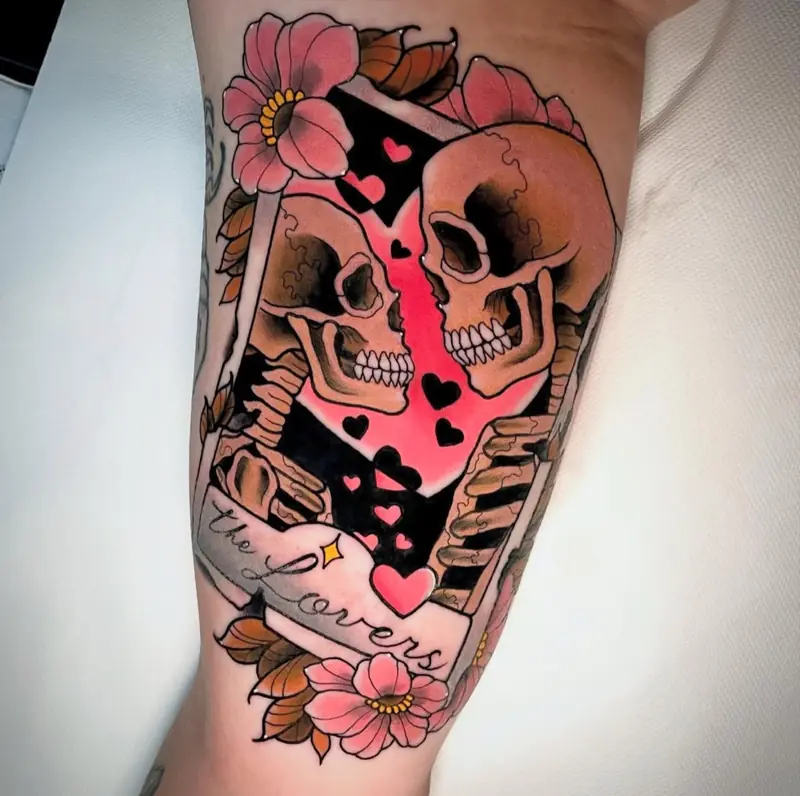 Colour neo-traditional tattoo by Naomy K., Kempen