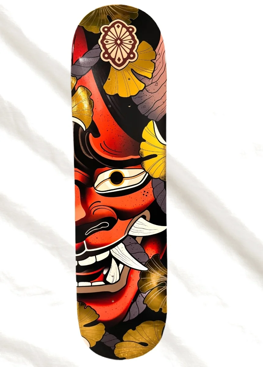 Hannya limited edition skatedeck by Alex Garcia